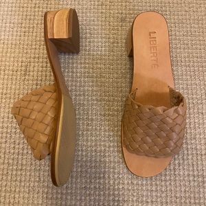 Beautiful, woven, Liberte sustainably made sandal in size 9!